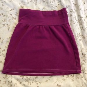 American apparel plum mini skirt